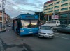 На площади Победы столкнулись рейсовый автобус и легковушка (фото)