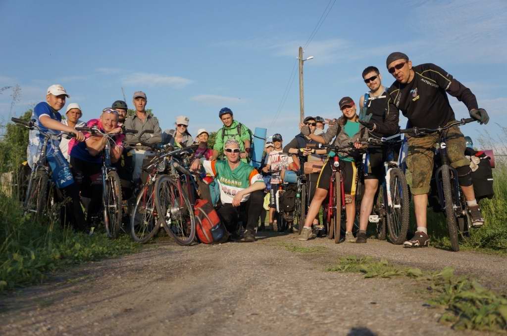Участники велопробега «Калининградская Голландия» 2013
