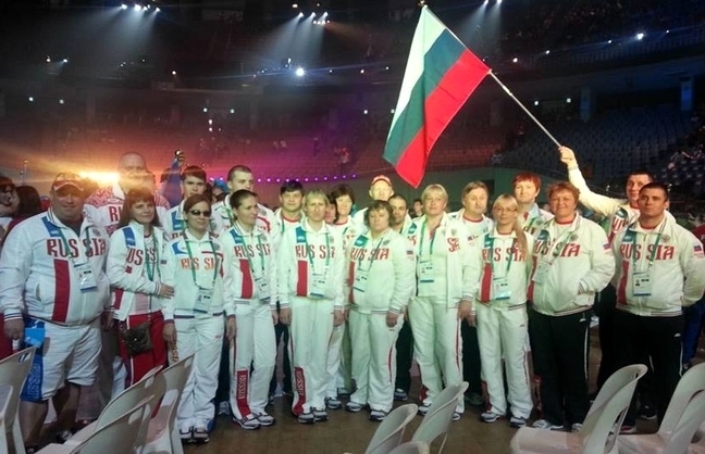 Часть сборной России на открытии Игр в Сеуле