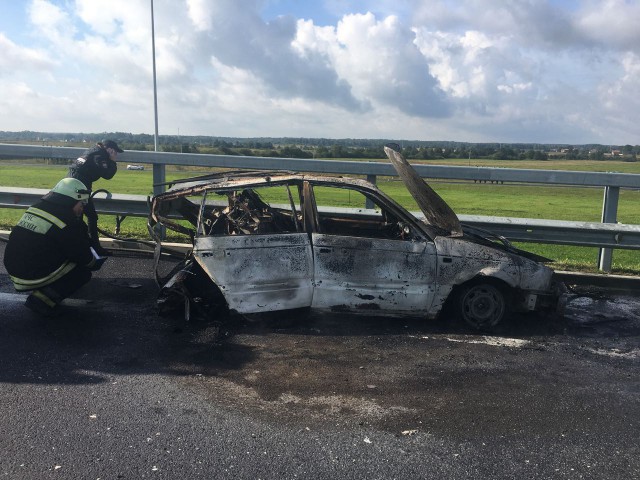 УМВД: Водитель сгоревшей на Приморском кольце машины находится в тяжёлом состоянии (фото)