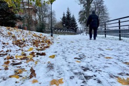 «Разбавил серость»: как выглядит первый снег в Калининграде (фото)