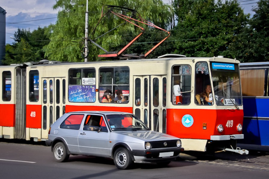 Власти Калининграда планируют обустроить выделенную полосу для трамвая на Московском проспекте