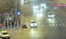 Появилось видео ДТП с пешеходами на Ленинском проспекте в Калининграде (видео)