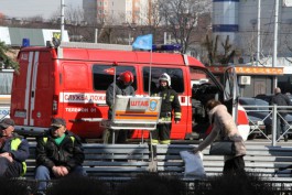 На Южном вокзале в Калининграде прошли учения по ликвидации крупного возгорания (фото) (фото)