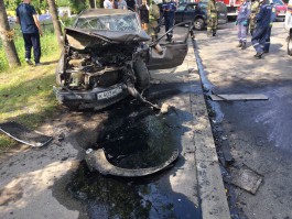 На улице Киевской лоб в лоб столкнулись два автомобиля (фото)