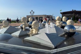 В Зеленоградске открыли фонтан со скульптурами младенцев (фото)