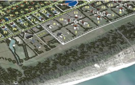 Схема будущего усадебного посёлка на берегу Балтийского моря
