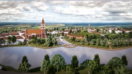 В 2020 году в Правдинске планируют построить новую набережную и площадь перед кирхой (фото, видео)