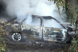 Под Черняховском автомобиль вылетел с дороги и загорелся: погиб водитель