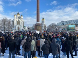 УМВД: В несанкционированной акции протеста в Калининграде участвовало 250 человек 