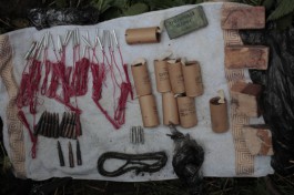 Тайник с боеприпасами, обнаруженный в июне 2014 года 
