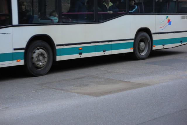 О ползущих автобусах в Калининграде