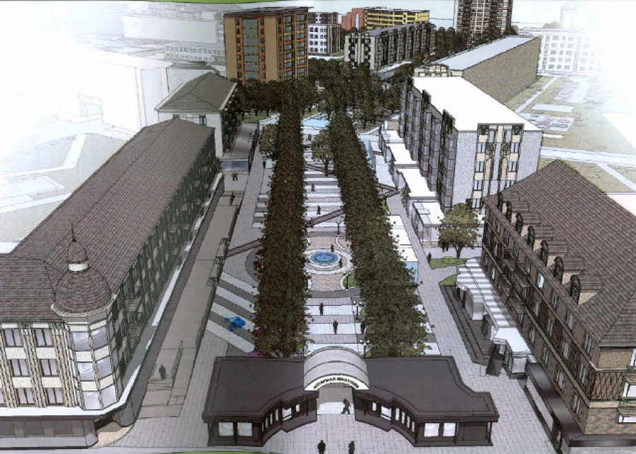 «Плитка против зелёных зон»: как планируют благоустроить пешеходную зону в центре Калининграда (эскизы) (фото)