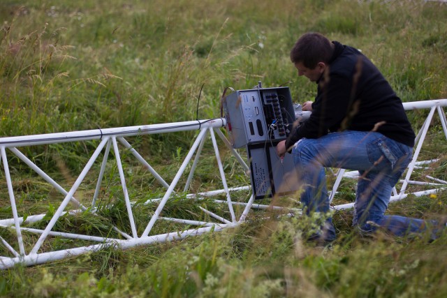 В Мамоновском округе установили 80-метровую вышку для измерения скорости ветра