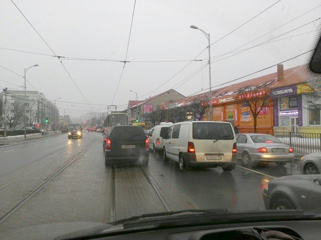 У Центрального рынка в Калининграде не работают светофоры