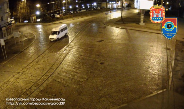Угнанный в Калининграде микроавтобус нашли за час с помощью камер «Безопасного города»