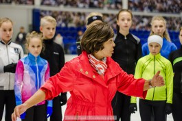 Ирина Роднина и воспитанники региональной спортшколы по зимним видам спорта
