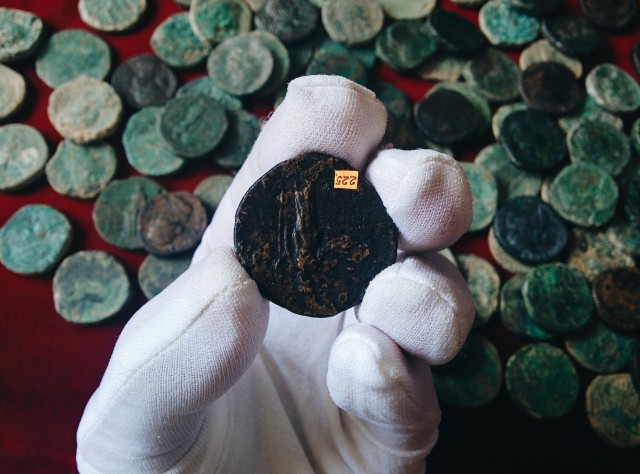 Калининградские археологи впервые показали древнеримские монеты, найденные в области при раскопках (фото, видео)