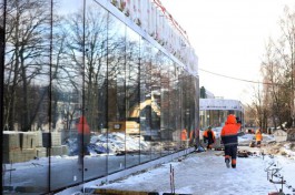 В Калининграде завершили остекление двух корпусов нового кампуса БФУ имени Канта  (фото)