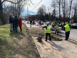 На Гвардейском проспекте в Калининграде к 9 мая отремонтируют тротуар