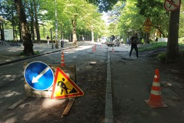 Ремонт тротуаров в Калининграде рассчитывают завершить к середине октября