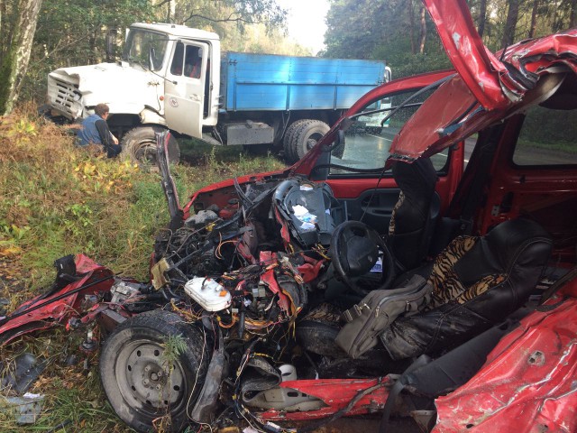 В аварии на балтийской трассе погиб 37-летний водитель «Рено Кангу» (видео)