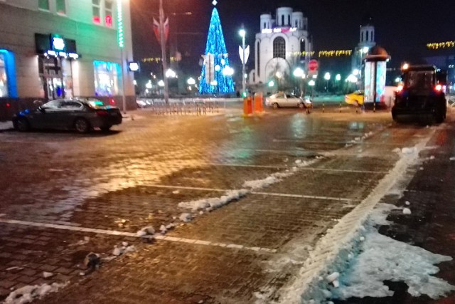 О выборочной уборке снега в центре города