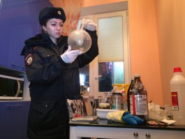 В Калининграде полицейские обнаружили лабораторию по производству амфетамина (видео)