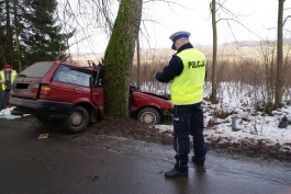 Из-за гололедицы в приграничных районах Польши произошло пять крупных аварий (фото)