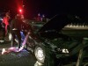 Ночью в Гурьевске попал в аварию БМВ из свадебного кортежа (фото)
