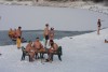 Калининградские «моржи» провели флешмоб «Манекен челлендж»