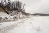 «Снежная гладь»: у побережья вблизи игорной зоны в посёлке Куликово замёрзло море