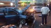 На ул. Гагарина в Калининграде «Ситроен» снёс дорожный знак и вылетел на тротуар
