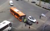 У гостиницы «Калининград» автобус врезался в «Тойоту»: пострадали двое несовершеннолетних