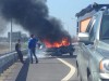 На трассе Калининград — Талпаки сгорел автомобиль