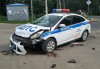 На ул. Дзержинского в Калининграде машина ДПС столкнулась с «Ладой»