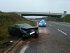 В Польше калининградский автомобиль вылетел в кювет из-за выбежавших на дорогу косуль