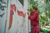На трансформаторной подстанции в Светлогорске рисуют огромного Иванушку