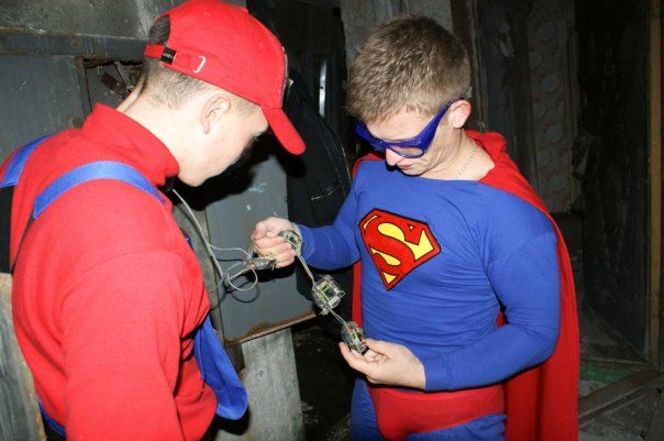 Mario feat Superman