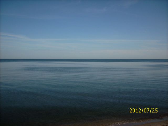 Балтийское море Лето. Утро.Жара.