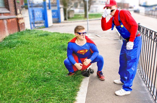 Mario feat Superman_1
