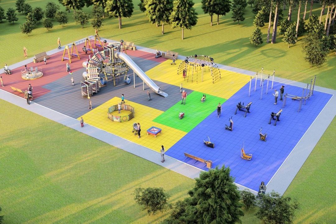 Дятлова показала, как будет выглядеть первая в Калининграде инклюзивная детская  площадка