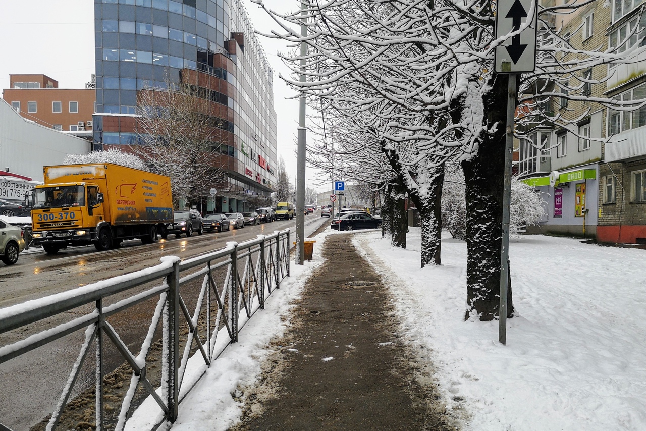 Калининград в снегу фото любительские фото