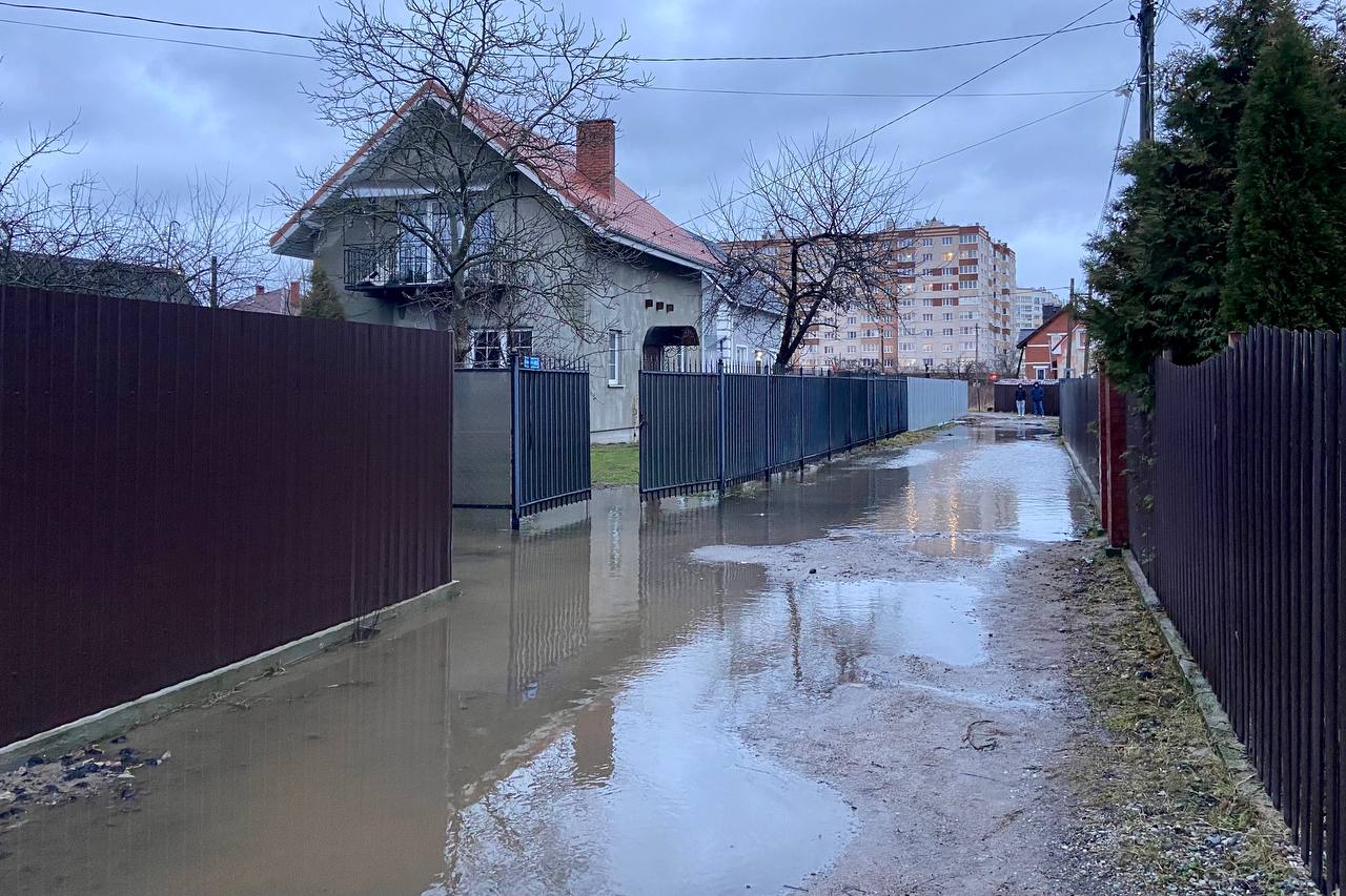 Вышло из берегов»: в Калининграде затопило СНТ «Октябрьское»