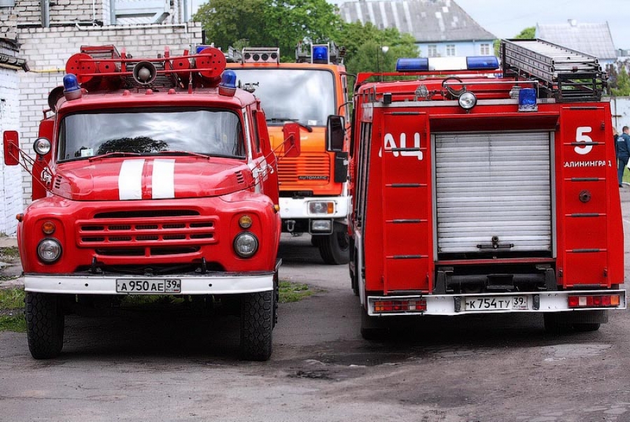 В Гусевском районе сгорел сарай с сеном