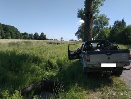 В Правдинском округе «Митсубиси» врезался в дерево: пострадал водитель