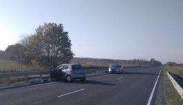 На трассе Калининград — Нестеров «Сузуки» врезался в ограждение: погиб мужчина