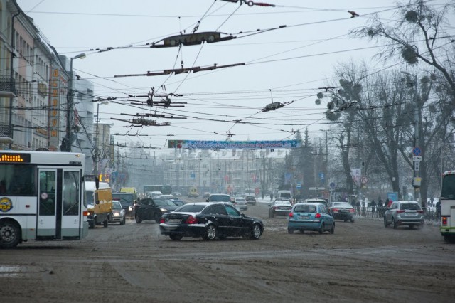 Из-за мороза часть общественного транспорта в Калининграде не вышла на линию 