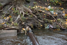 Минприроды: Неочищенные стоки сбрасывали в реку Товарную из-за аварии на сетях
