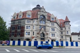 На улице Куйбышева в Калининграде возобновили строительство шестиэтажной гостиницы